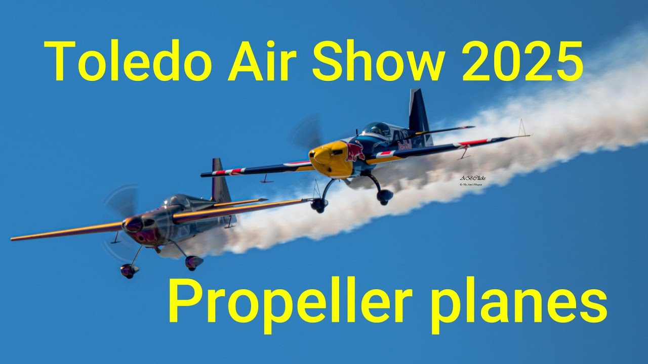 Toledo Air Show 25 Propeller planes #billstein #toledoairshow #redbull #redlineairshows #p51mustang