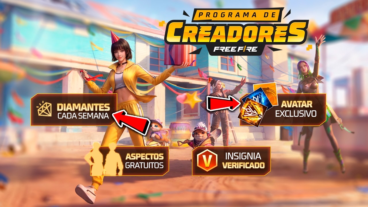 RAPIDO ASI FUNCIONA EL NUEVO PROGRAMA CREADORES DE FREE FIRE *NUEVOS INFLUENCERS* RECOMPESAS NUEVAS