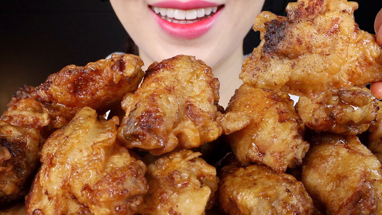 ASMR Crispy Honey Chicken | Homemade | Korean Fried Chicken | Eating Sounds Mukbang