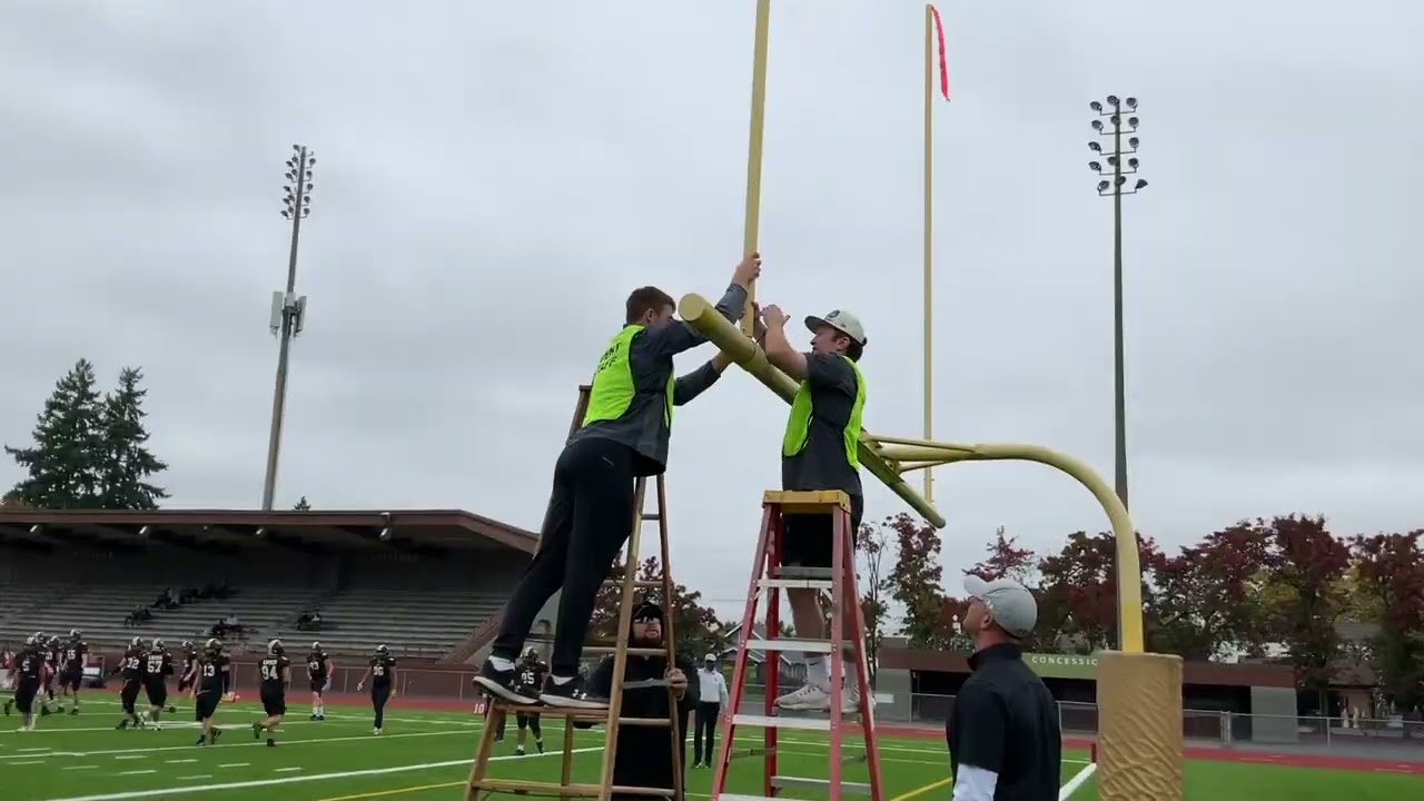 PLU Baseball Working Behind the Scenes on Football Gamedays
