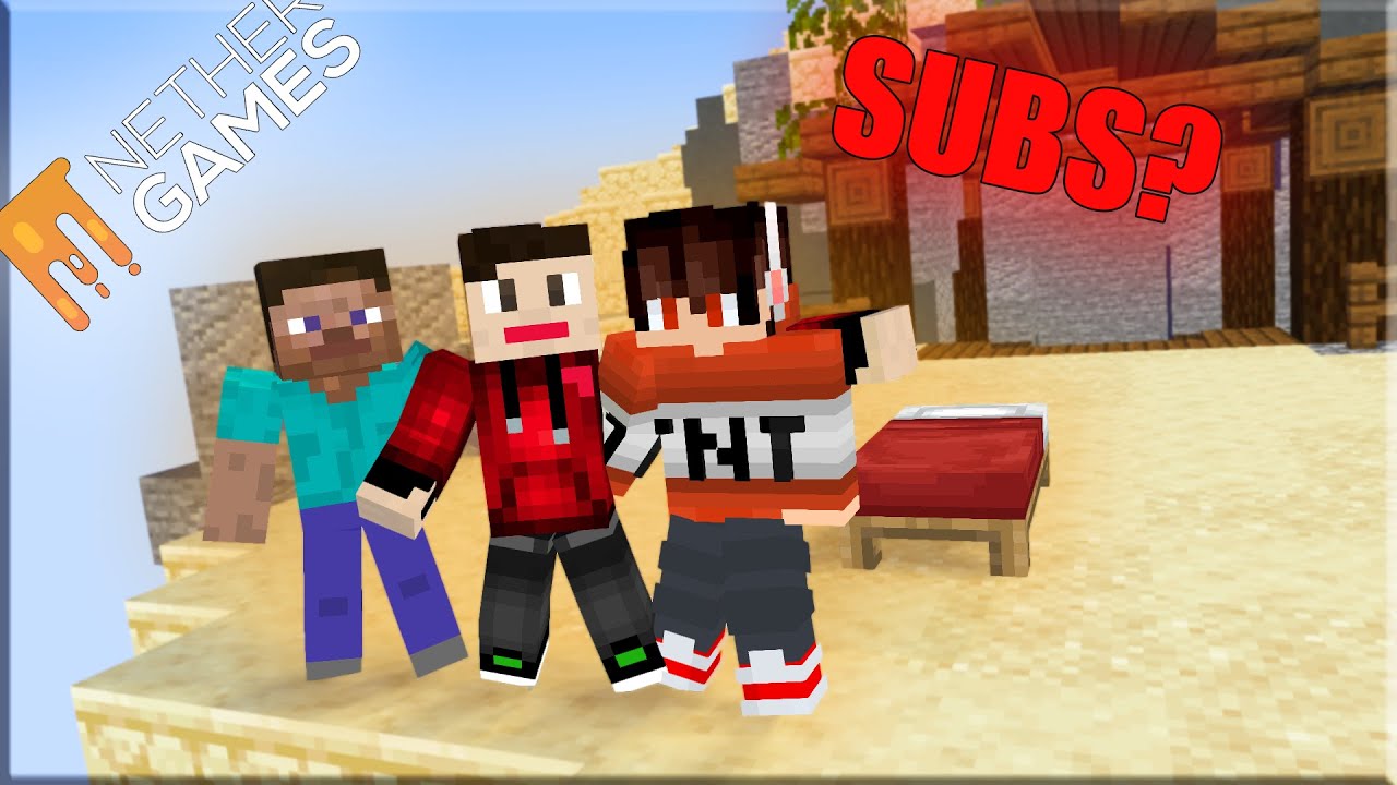 Playing BedWars Against Subs?❤️ | Nether Games | McpeHindi