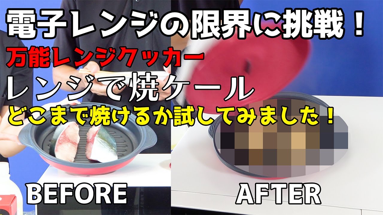 【電子レンジの限界に挑戦！】レンジ調理機「レンジで焼ケール」でどこまでできるのか試してみました！【臭わない！】