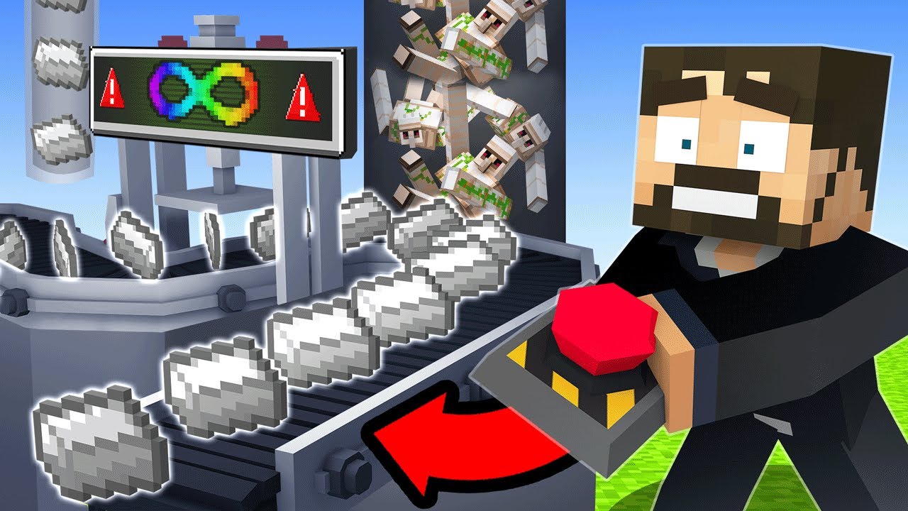You can make a *NEVER ENDING* IRON FARM! in Minecraft!