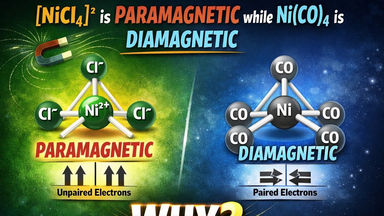 [NiCl4]2- is paramagnetic while Ni(CO)4 is diamagnetic though both are tetrahedral. Why
