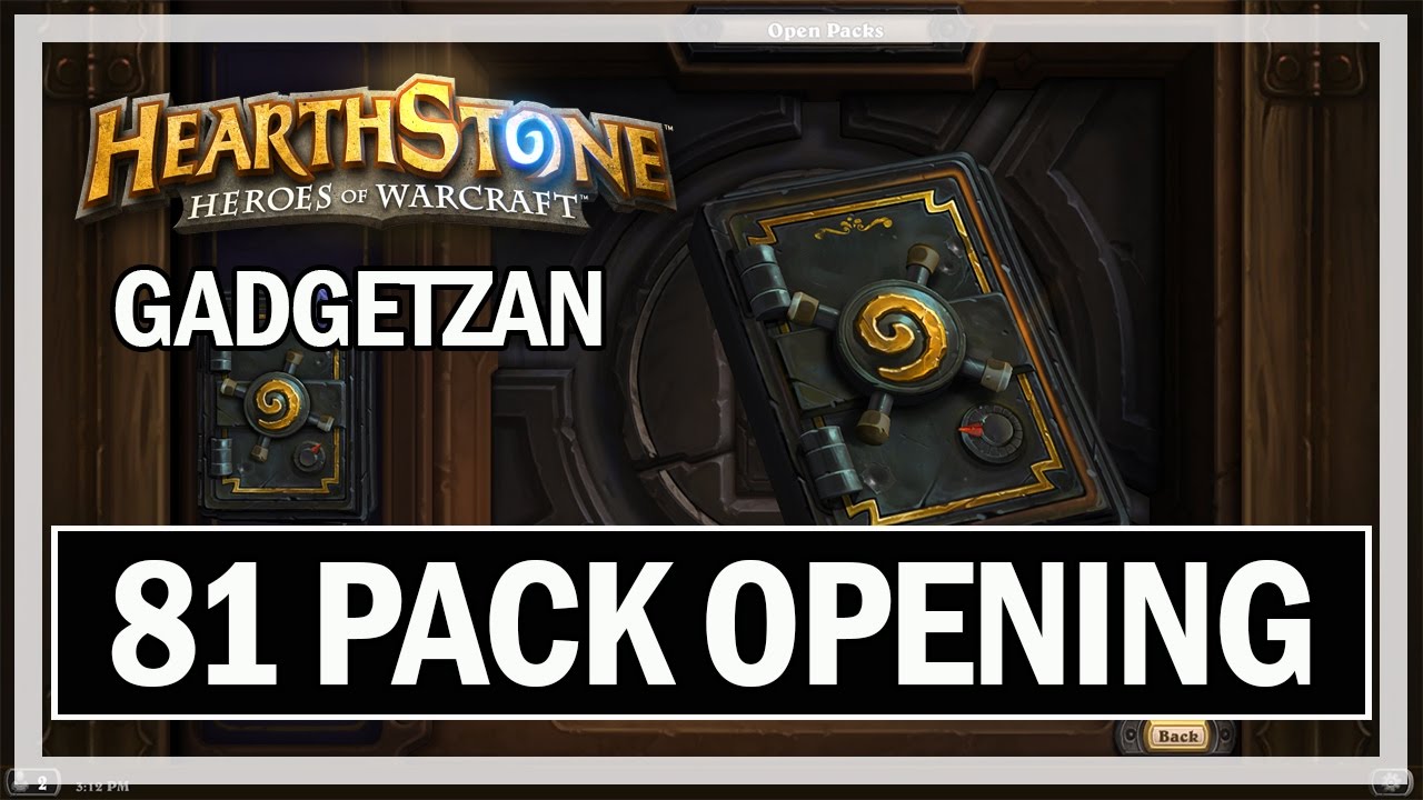 Hearthstone Gadgetzan Expansion 81 Pack Opening @Jonlaw98