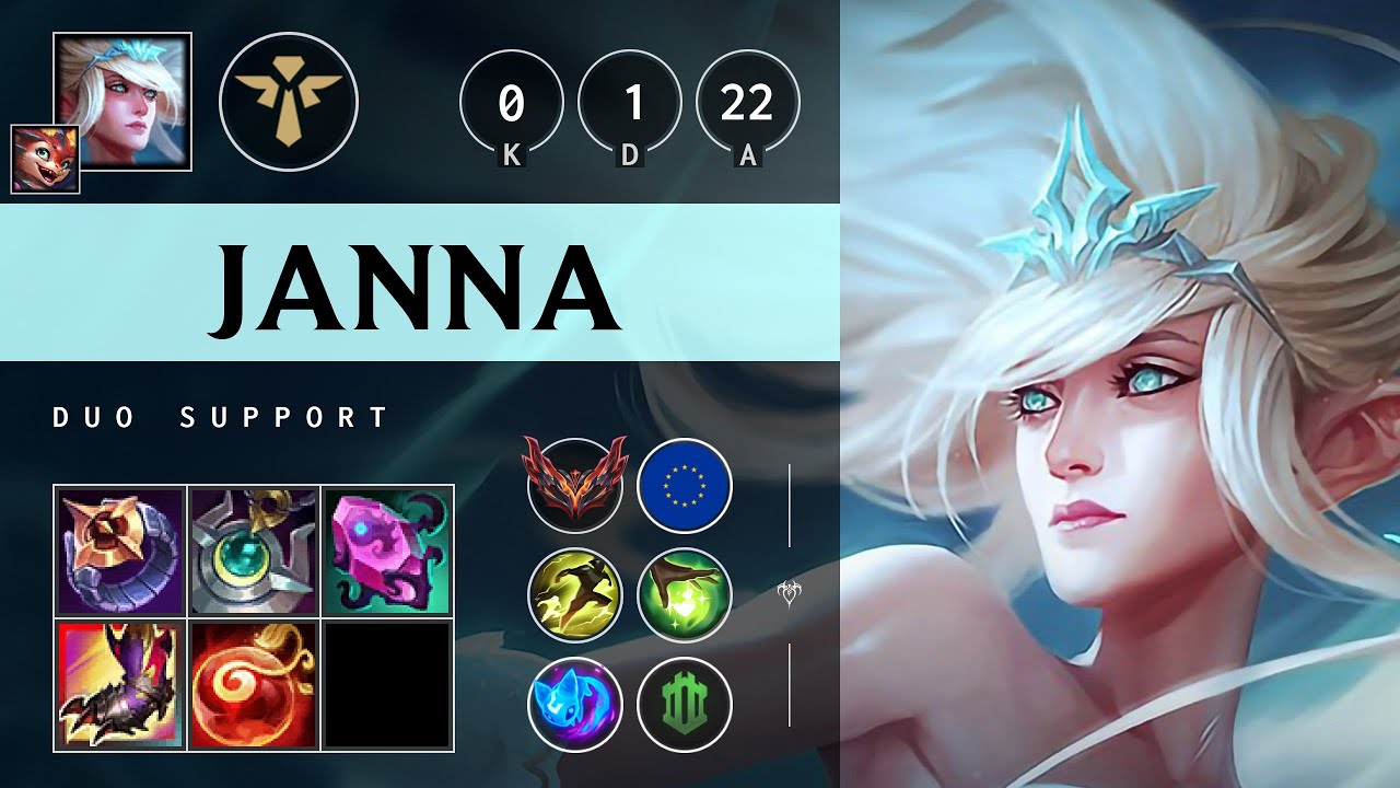 Janna Support vs Karma - EUW Grandmaster Patch 25.18
