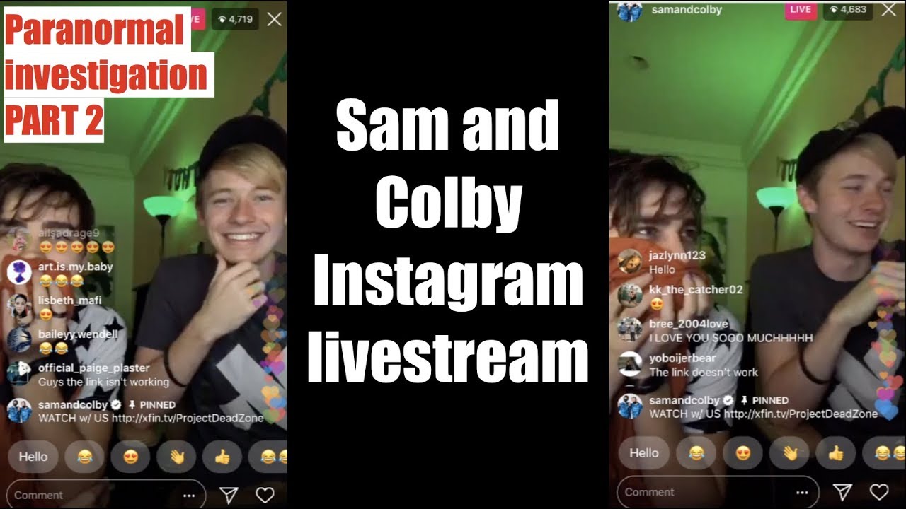 Sam and Colby Livestream (Paranormal Investigation) *PART 2*