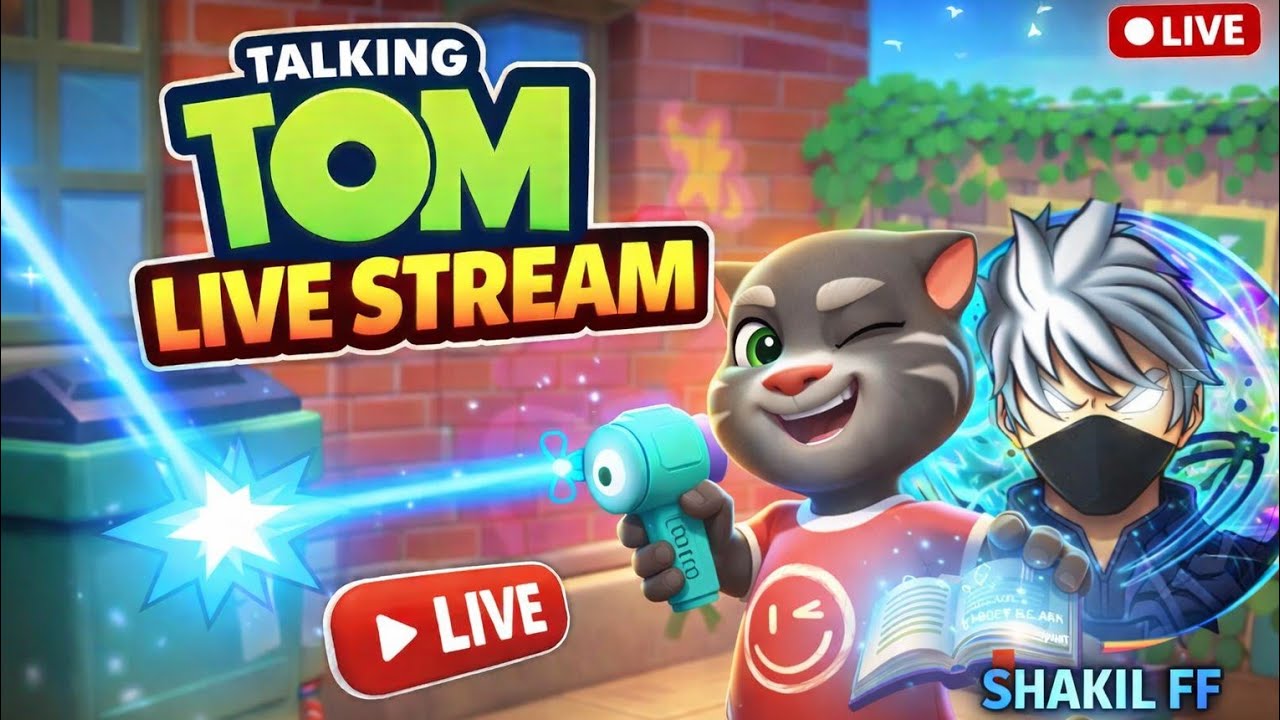 🔴 LIVE - Talking Tom Cat Game Live Stream | Funny Moments | SHAKIL FF