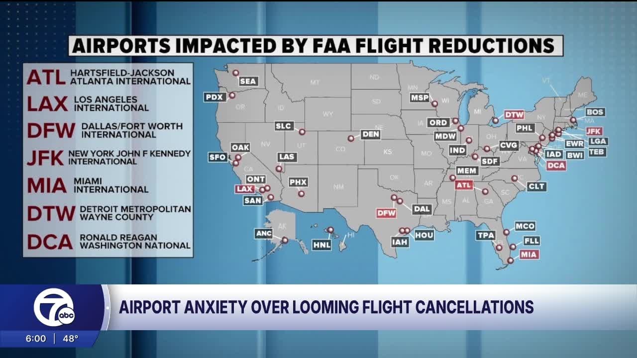 Detroit Metro Airport travelers brace for impact ahead of anticipated flight cuts