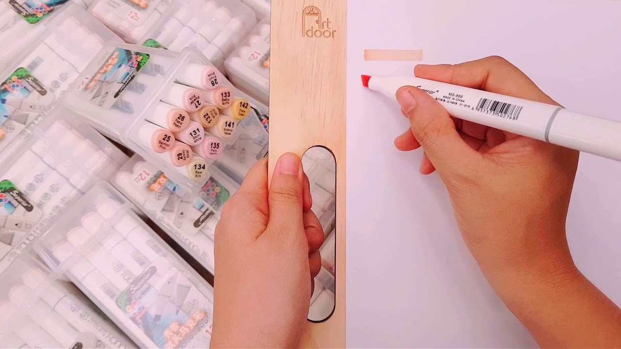 [ARTDOOR.VN] Review b&uacute;t marker Touch Soft Head m&agrave;u da