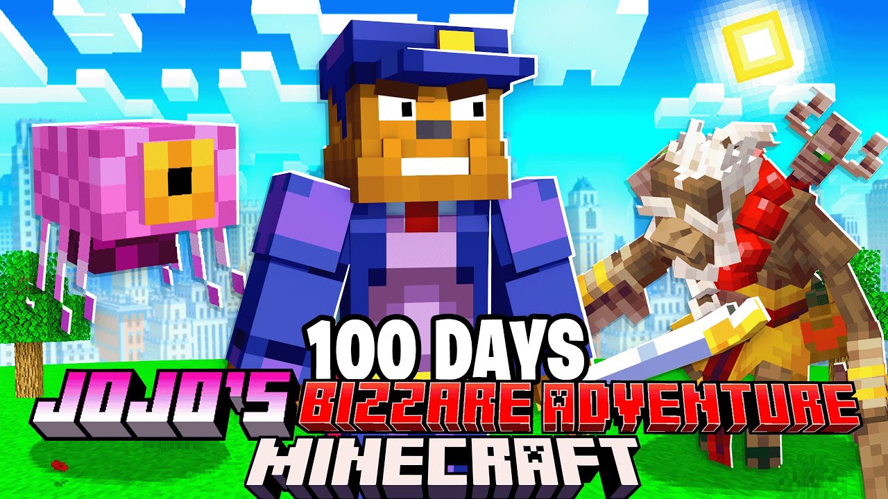 I Survived 100 Days In Minecraft JoJo's Bizarre Adventure