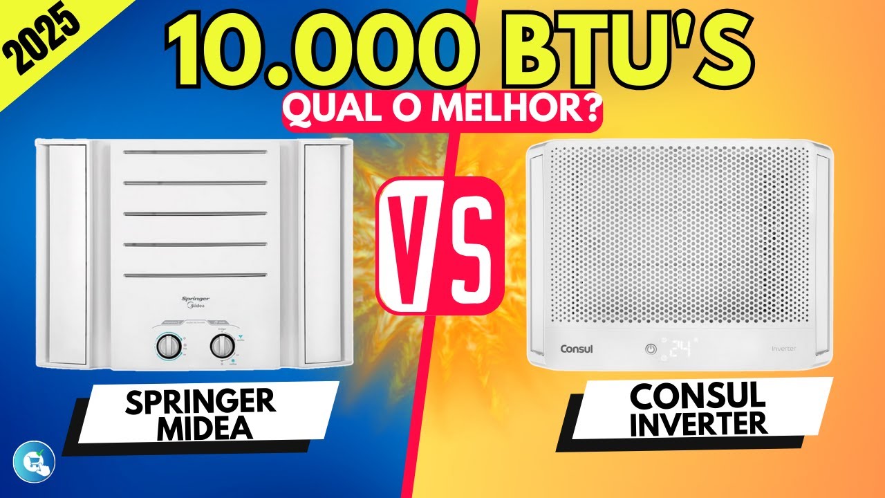 [COMPARA&Ccedil;&Atilde;O] Ar Condicionado de Janela 10.000 Btus: Midea ou Consul Inverter? Qual o Melhor em 2025?