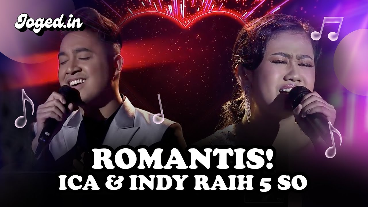 ROMANTISNYA! Ica (Pinrang) Ft Indy Gunawan - 'Kala Cinta Menghampiri Jiwa' Raih 5 SO | D'Academy 5