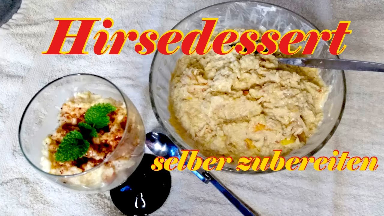 Schnell zubereitet, das nahrfaftes Hirse -Dessert und Fitmacher für daheim oder unterwegs