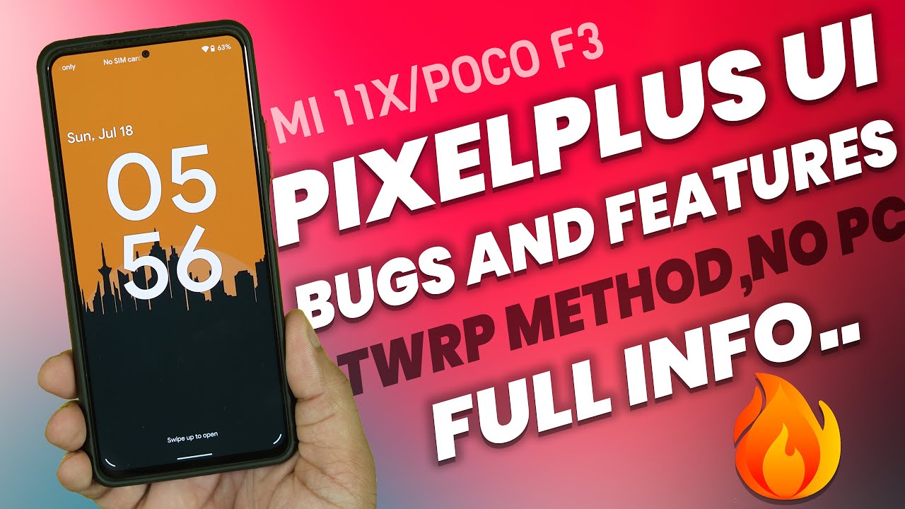 Mi 11x PixelPlusUI 3.7 Official Update Review,  TWRP install method, No need Pc, Smooth Experience