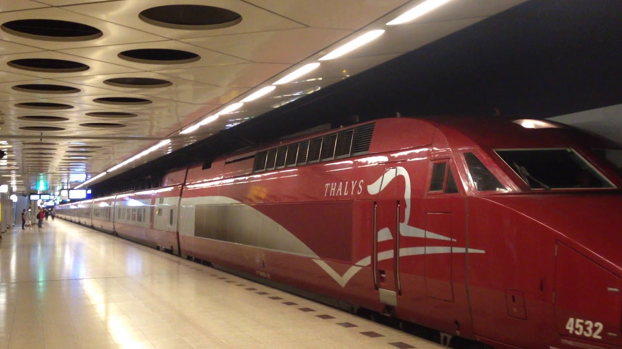 Vertrek Thalys PBA 4532 uit Schiphol Airport