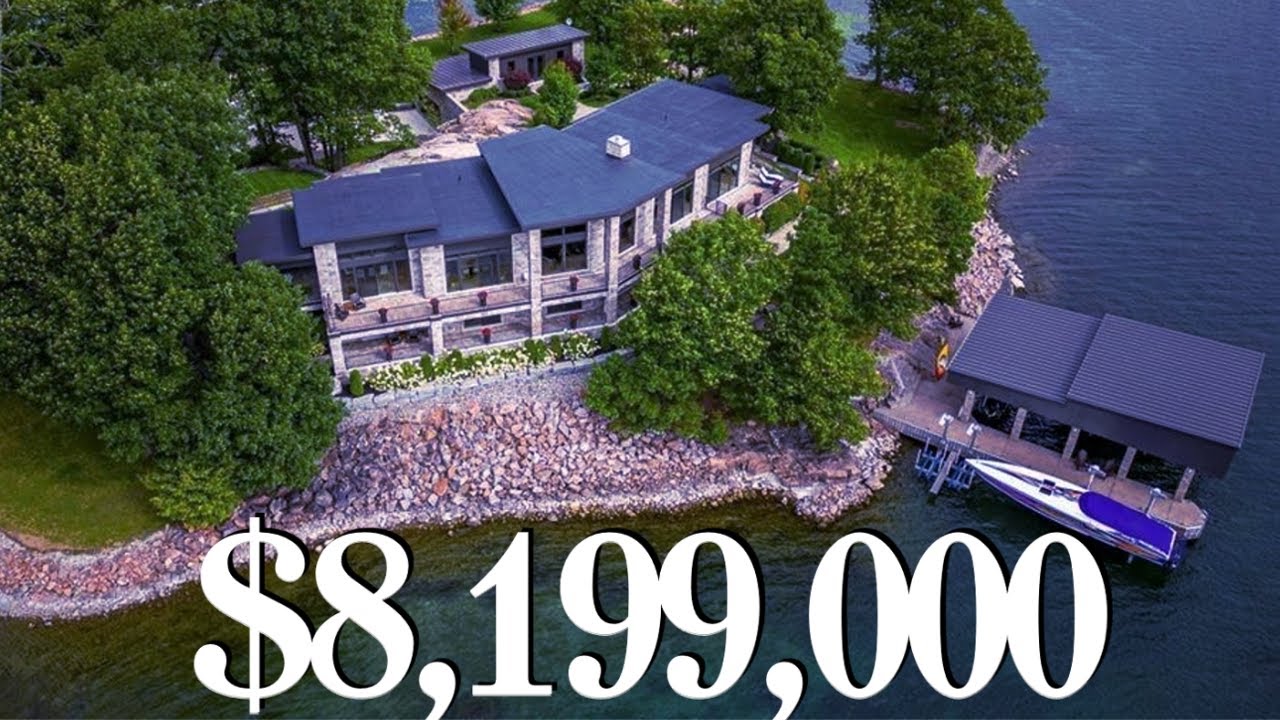 Внутри закрытого прибрежного поместья стоимостью 8,199 млн долларов на 1000 островах.