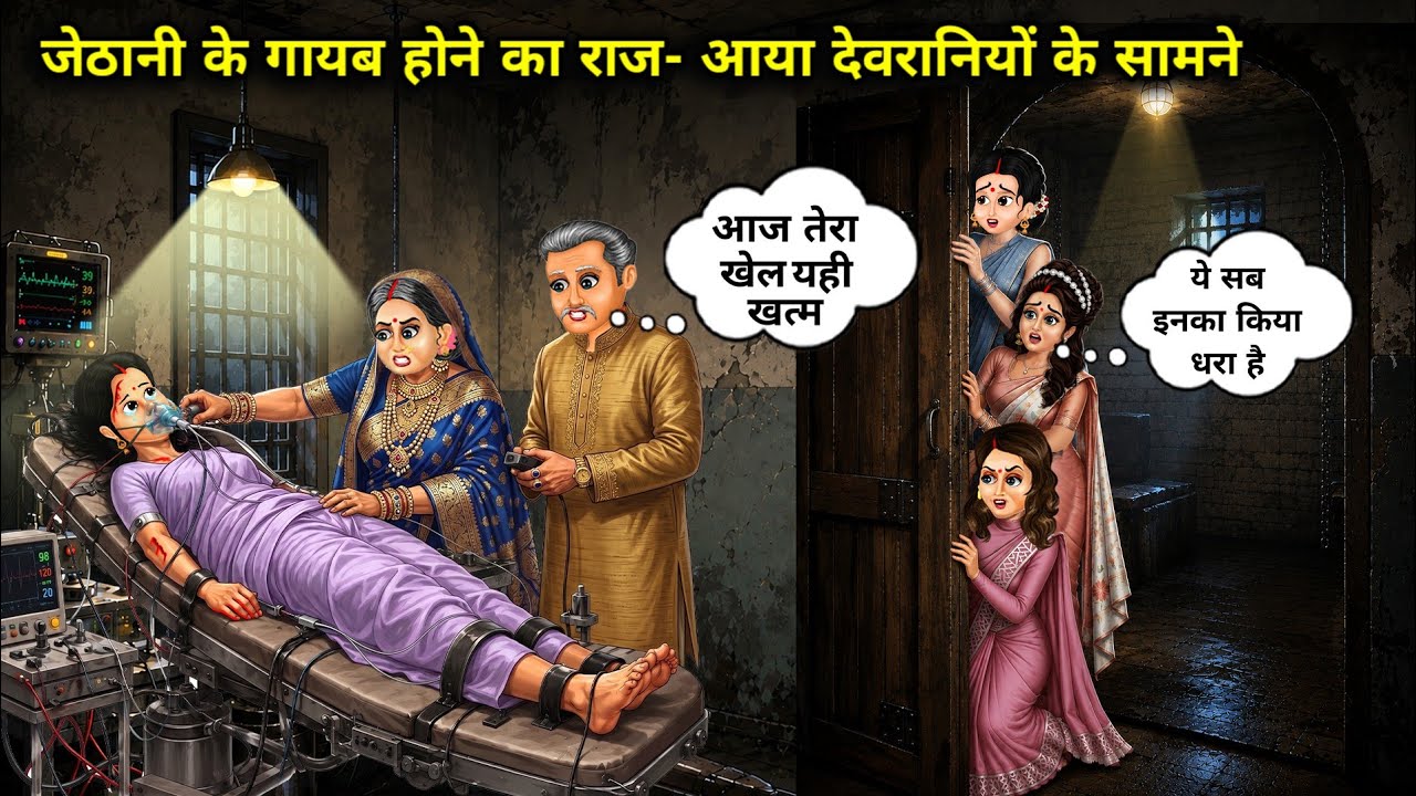 जेठानी के गायब होने का राज -आया देवरानियों के सामने||Hindi Cartoon Stories||The secret behind the si