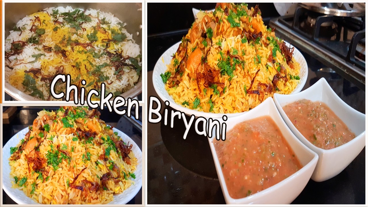CHICKEN BIRYANI RECIPE FOR BACHELORS 👨‍🍳🍗/ SIMPLE CHICKEN BIRYANI FOR BEGINNERS 🍲🔥#healthyrecipe