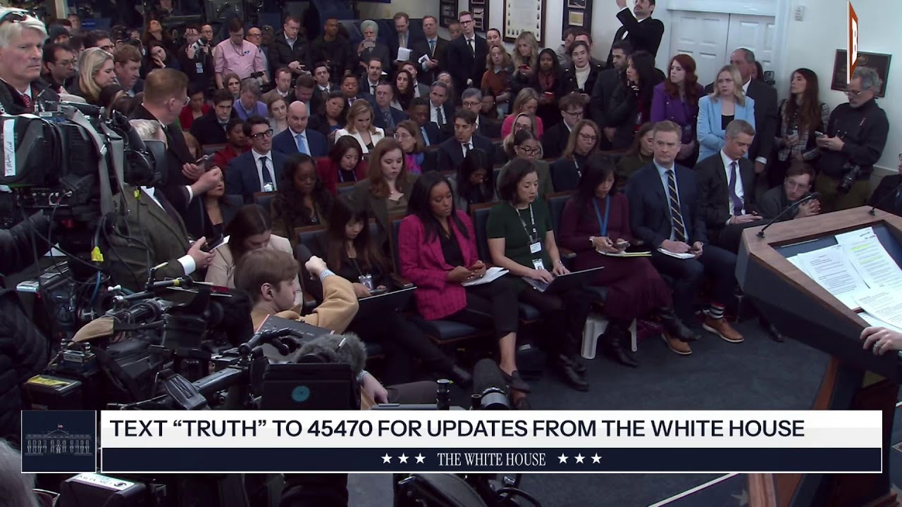LIVE: Trump Press Secretary Karoline Leavitt Holds Press Conference at White House...