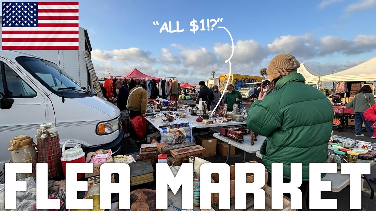 【アメリカ買付⑥-4】全米一物価の安い”スワップミート”に潜入【激安$1フリマ】