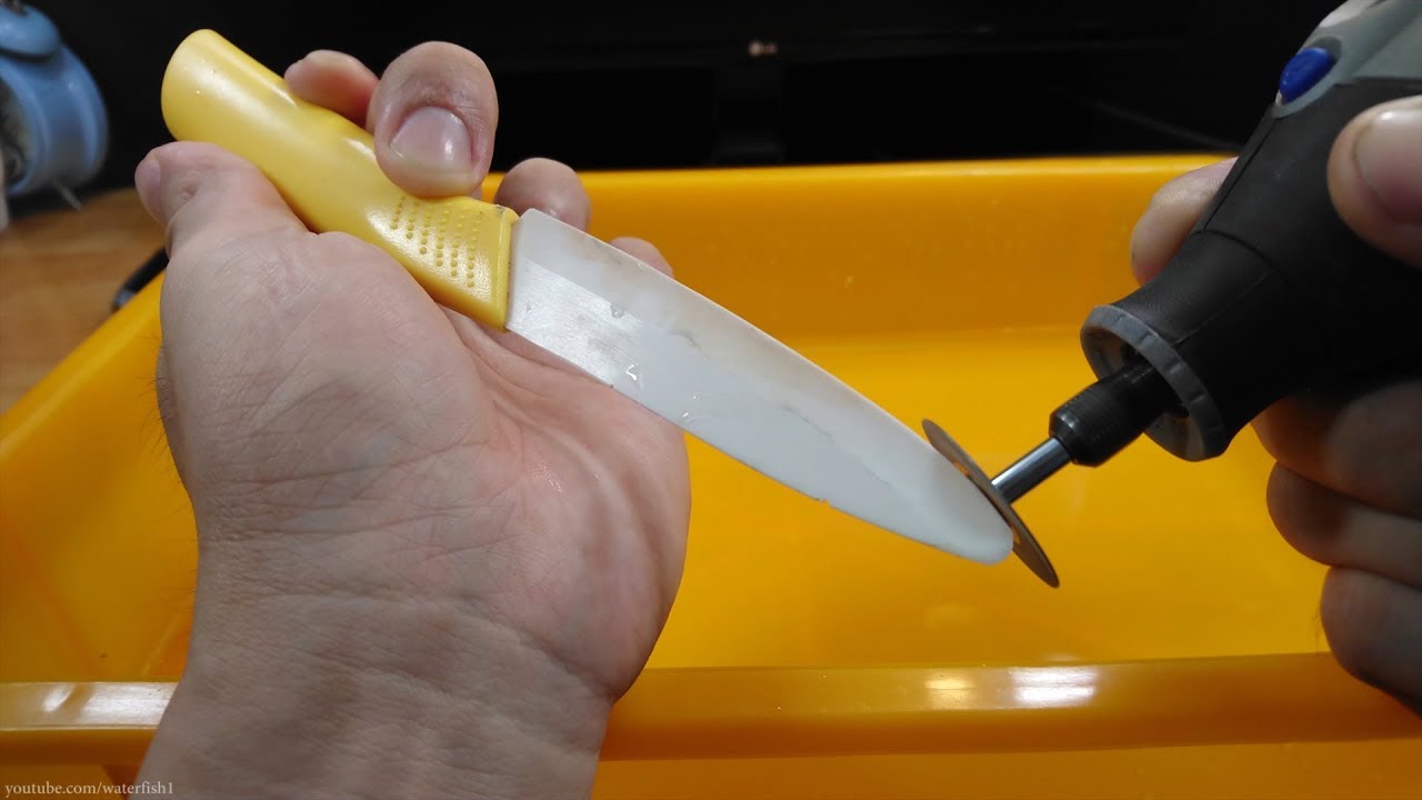 教你如何磨陶瓷刀-崩口修復 How to Sharpen a Ceramic Knife