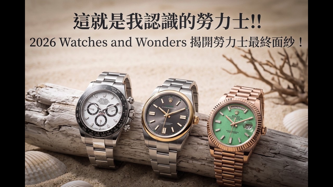 2026 W&W 揭開勞力士ROLEX最終面紗 ! 這才是正確的路 ! Yacht-Master II回歸、Oyster百年紀念、綠面Datejust與琺瑯Daytona全解析