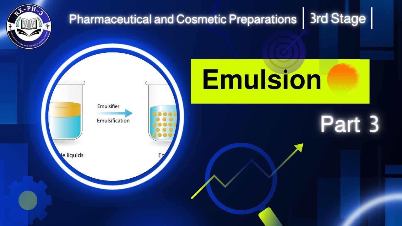 Pharmaceutical and Cosmetic Preparations – Emulsion | Part 3 | 3rd Stage