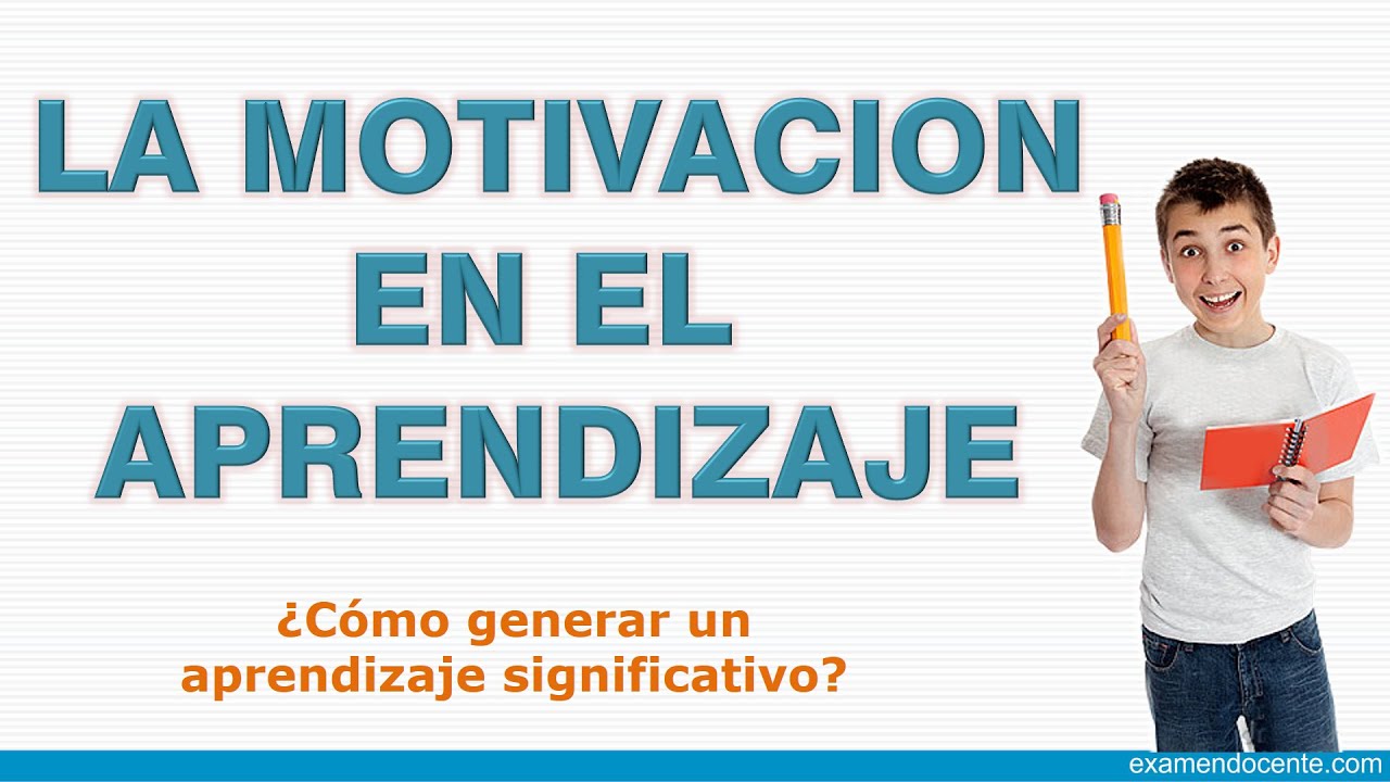 LA MOTIVACIÓN ESCOLAR - examen docente