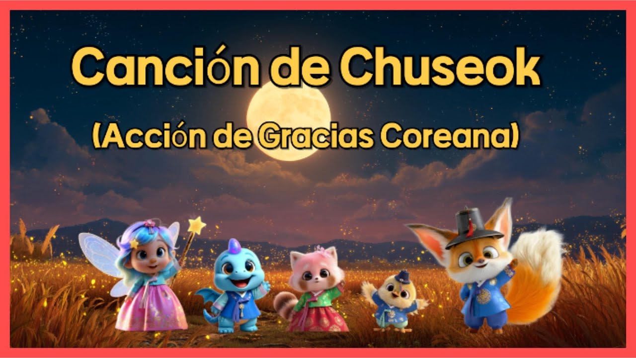 🎵 Canción Infantil | Chuseok Song | Melo & Meloo Kids – Bajo la luna llena celebramos la cosecha