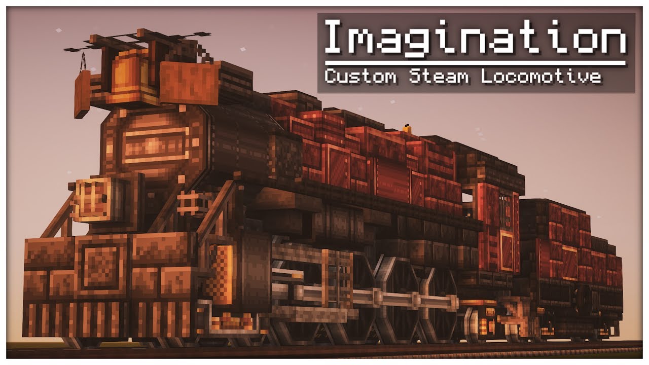 Create Steam Locomotive Custom Build | Create | Minecraft