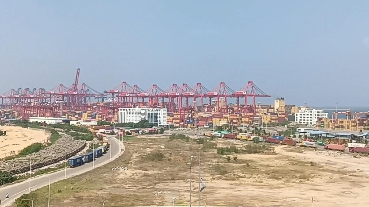 Arial View of Colombo Harbour Port of Colombo Sri Lanka