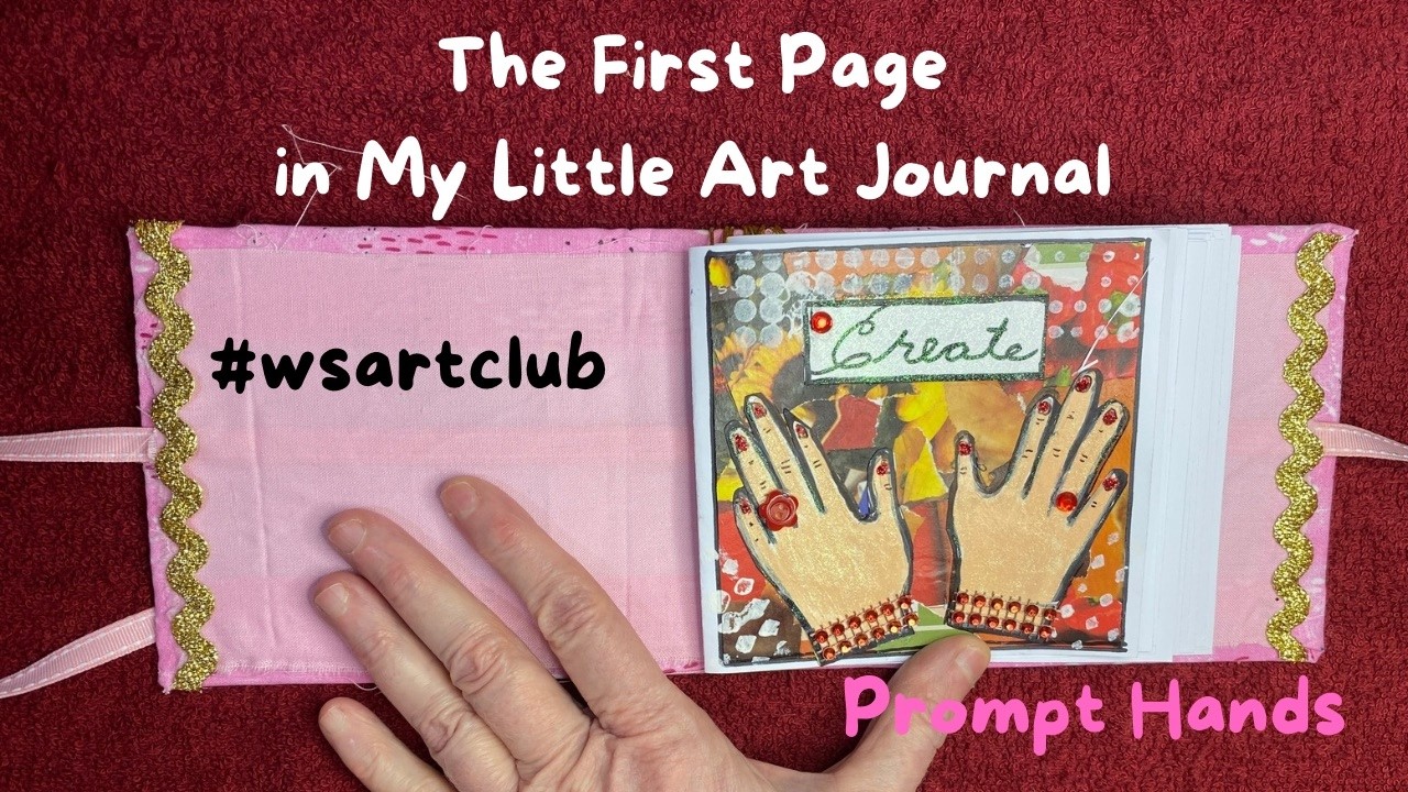 First Page in my new art journal #wsartclub