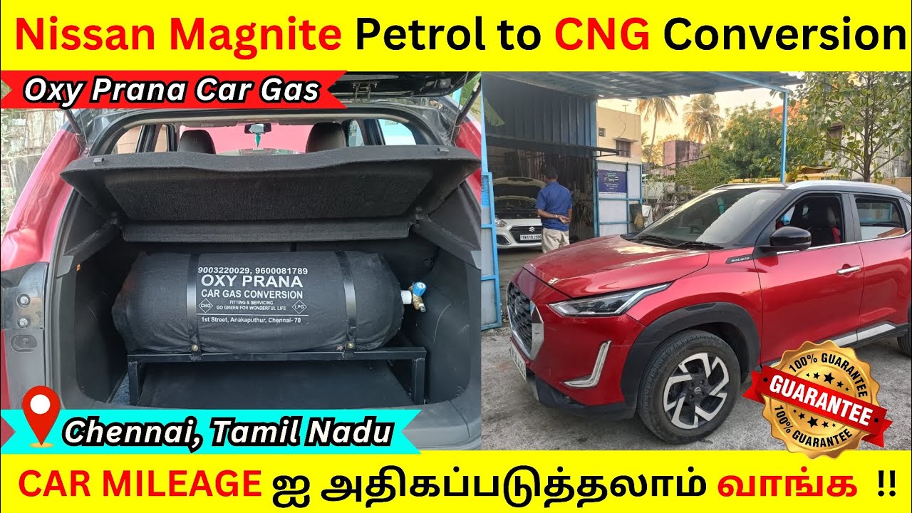 ✅ Nissan Magnite BS6 Petrol to CNG Conversion Explained in Tamil