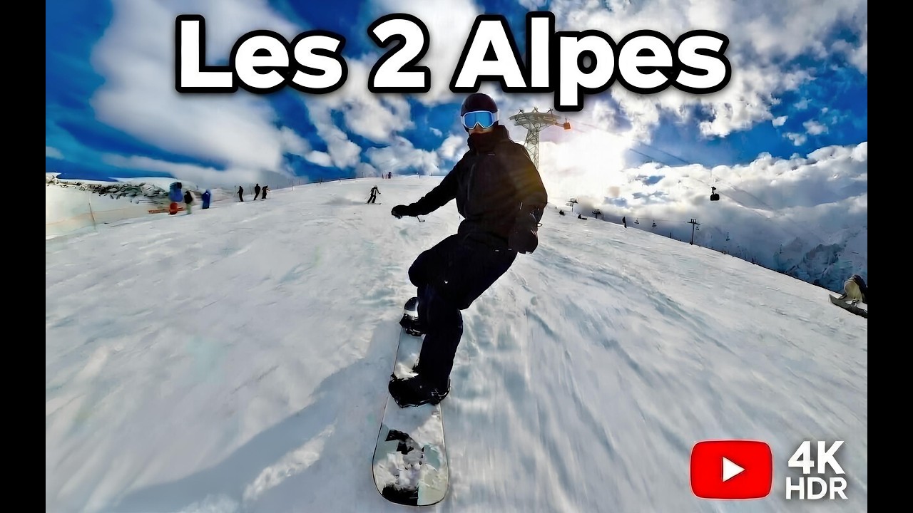 [4K] Les 2 Alpes - Snowboarding - Petites Crêtes