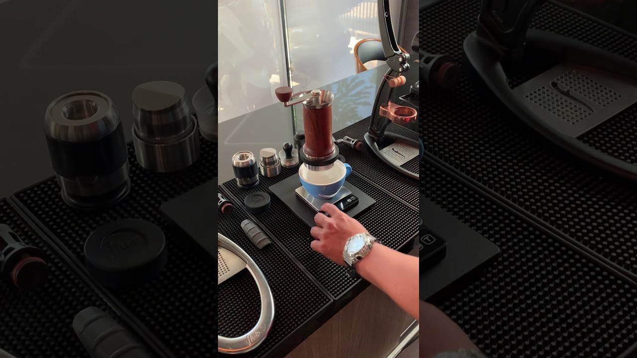 Review coMbo coffee beans from Hazel & Hershey coffee roaster extracted with aram espresso maker.