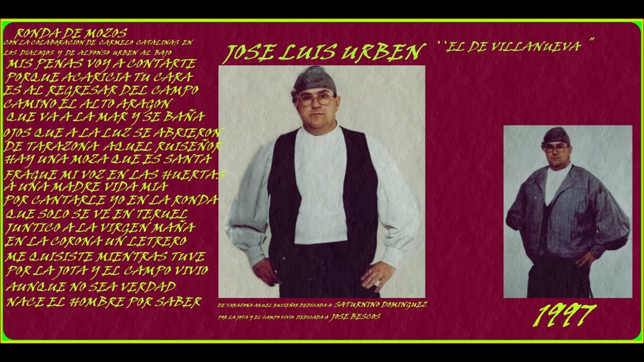 JOSE LUIS URBEN .  JOTAS ARAGONESAS .1997.
