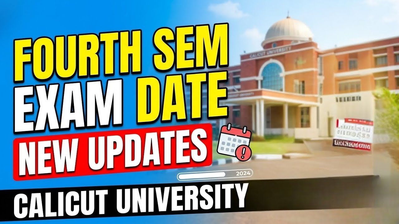 Fourth sem Exam Latest New Update -Exam Date #calicutuniversity #fourthsemester #examdate #uoc
