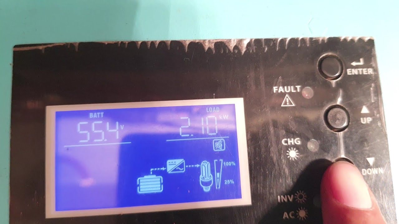 ซ่อม #อินเวอร์เตอร์ ฟ้า/ขาว 5.5KW อาการ 09 ขั้วแบตทริป อะไรเสียบ้าง คลิปเดียวจบ รันแอร์ 12000 BTU