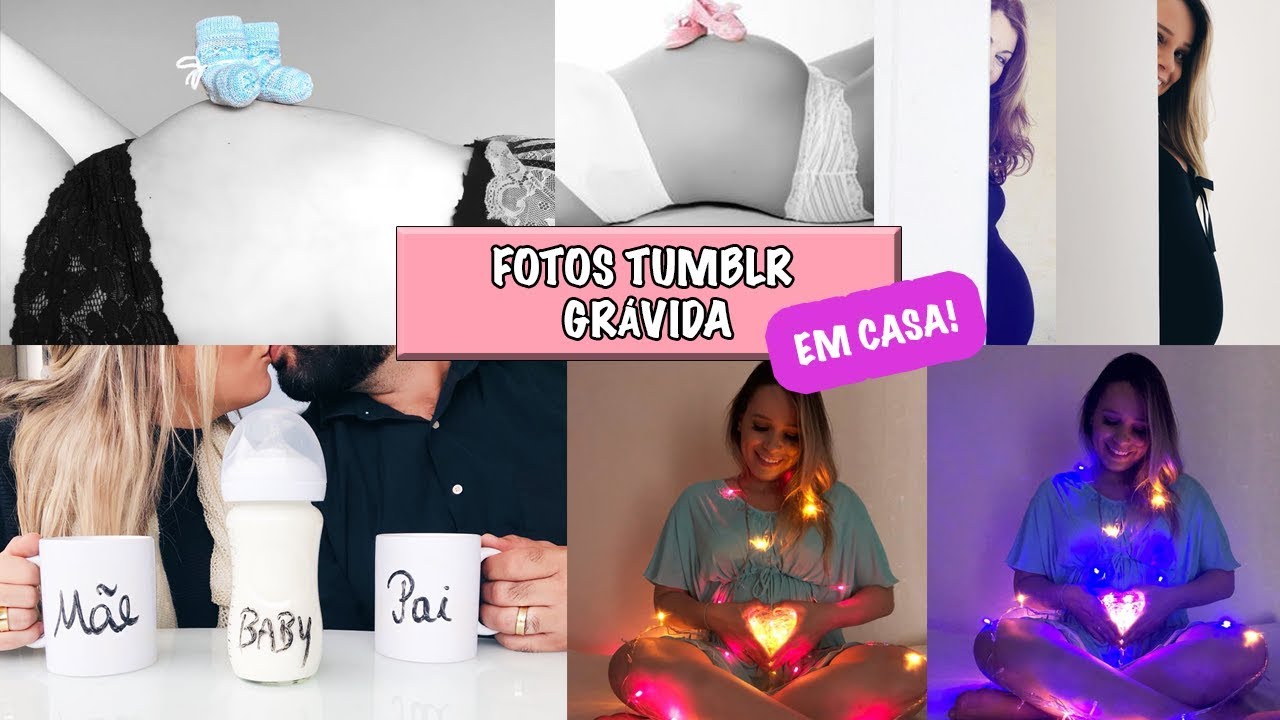 GRÁVIDA IMITANDO FOTOS TUMBLR (em casa e sem gastar nada!)