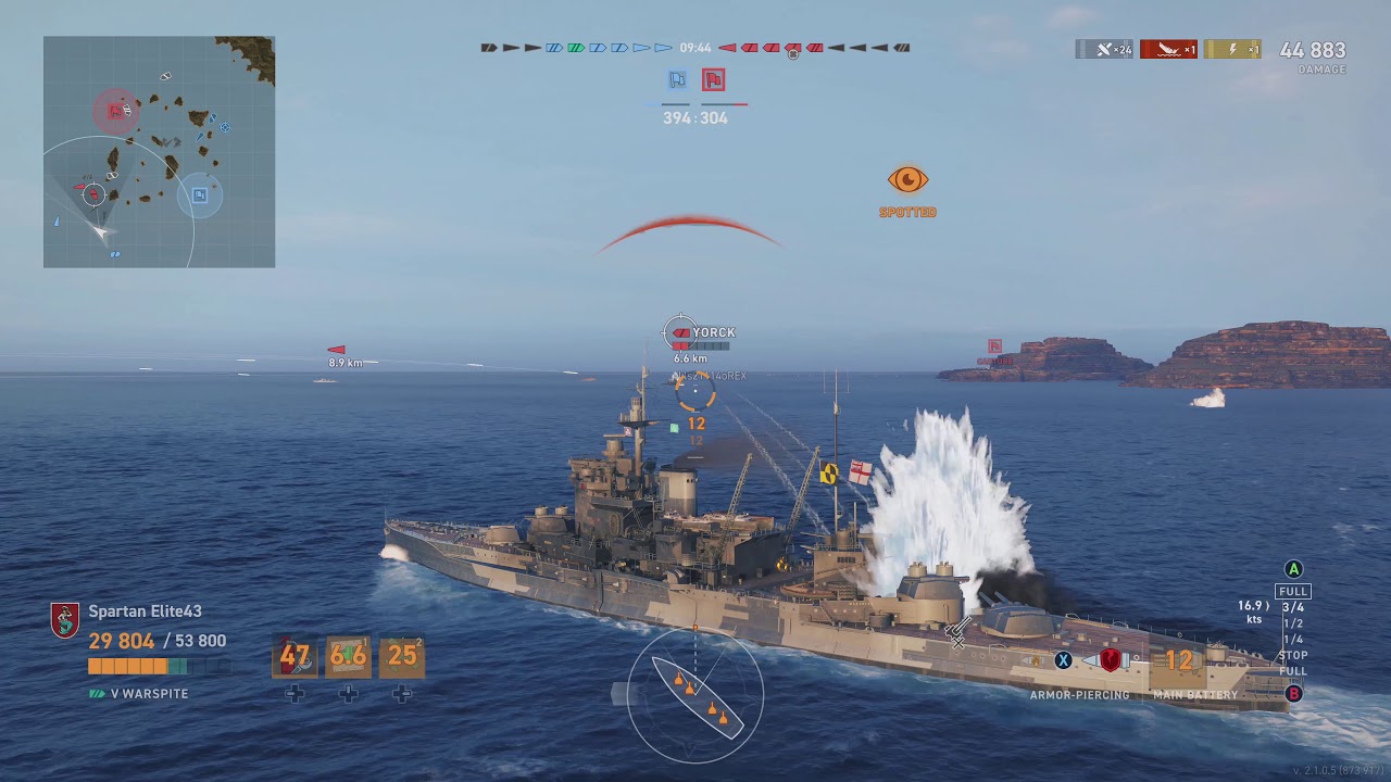 Meet The Warspite! Tier 5 British Battleship (World of Warships Legends Xbox One X) 4k
