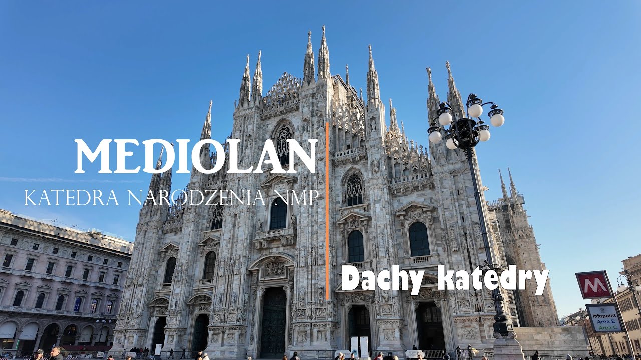 Mediolan - dachy katedry Narodzenia NMP