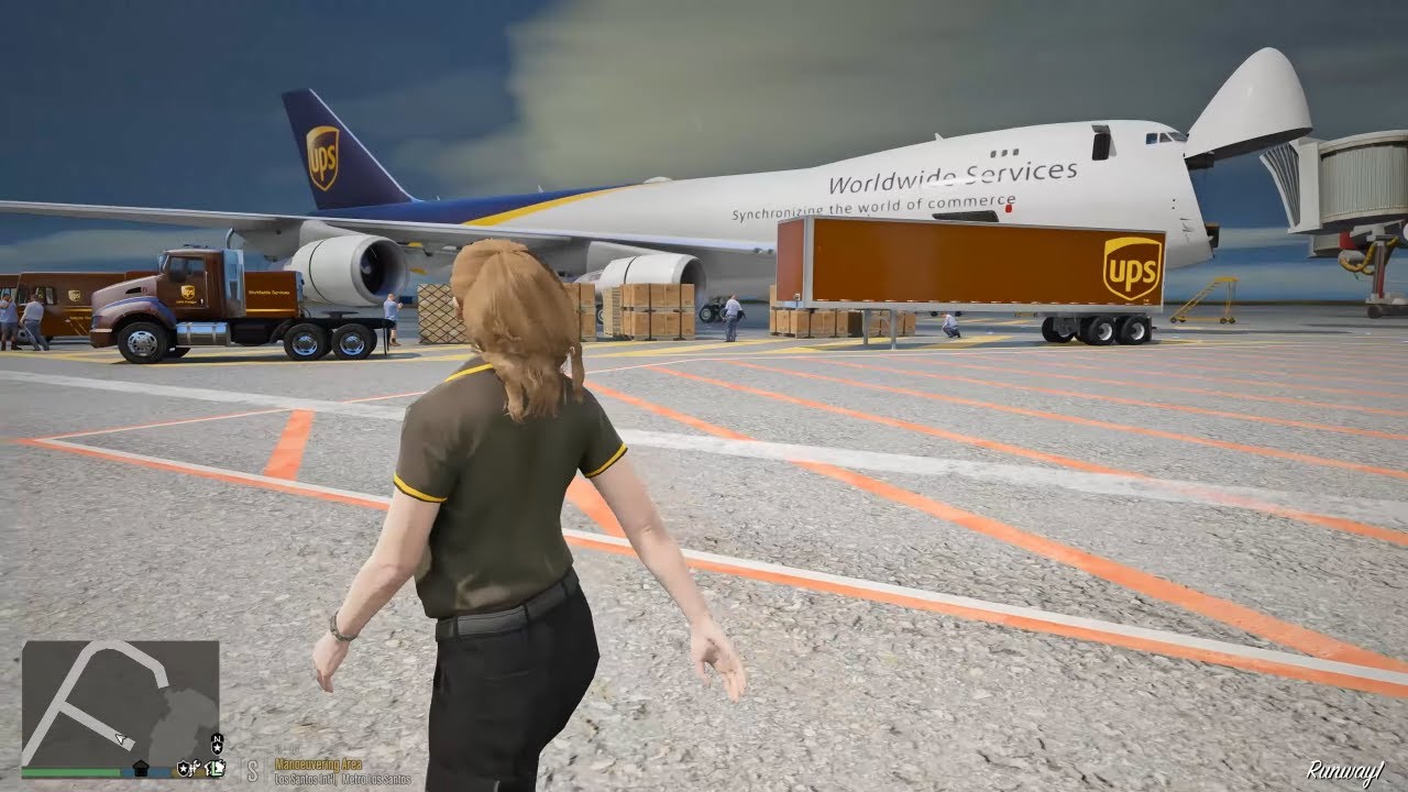 Gta 5 Episode Going To Work As UPS Freight Driver - Transport Cargo To Morro Bay Warehouse