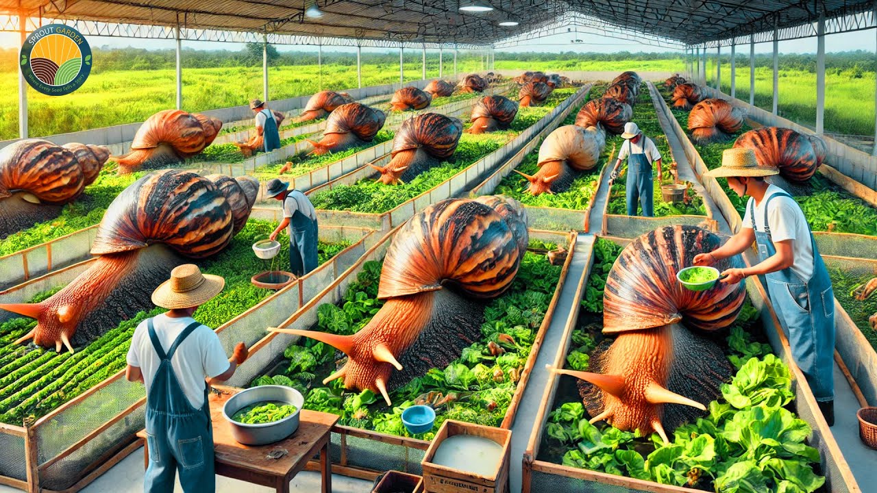 How Farmers Raise Millions of Snails and Harvest for Food, Cosmetics | Farming Documentary