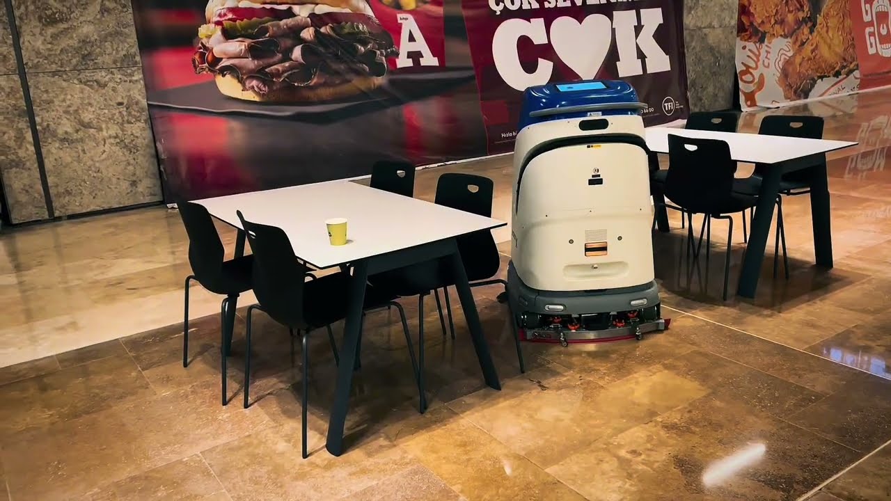 RX40 AVM Yemek Katı Temizliği | Akıllı Temizlik Robotu