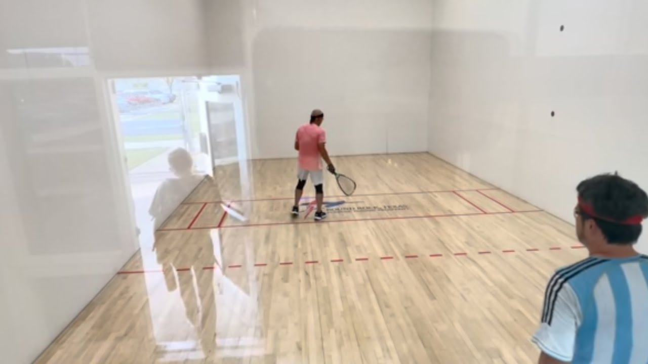 08.07.24 3/4 Amir vs. Alex W. Singles racquetball at Clay Madsen Round Rock TX.