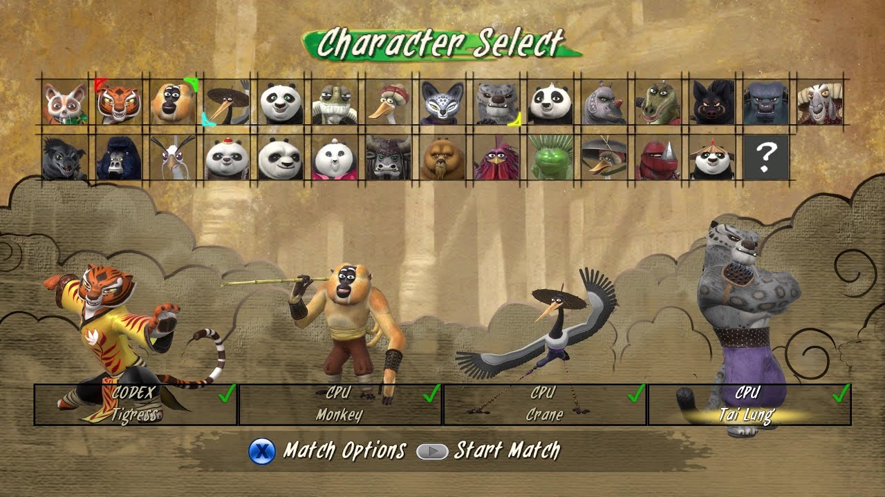 THE FURIOUS FIVE VS TAILONG  KUNGFU PANDA GAMEPLAY
