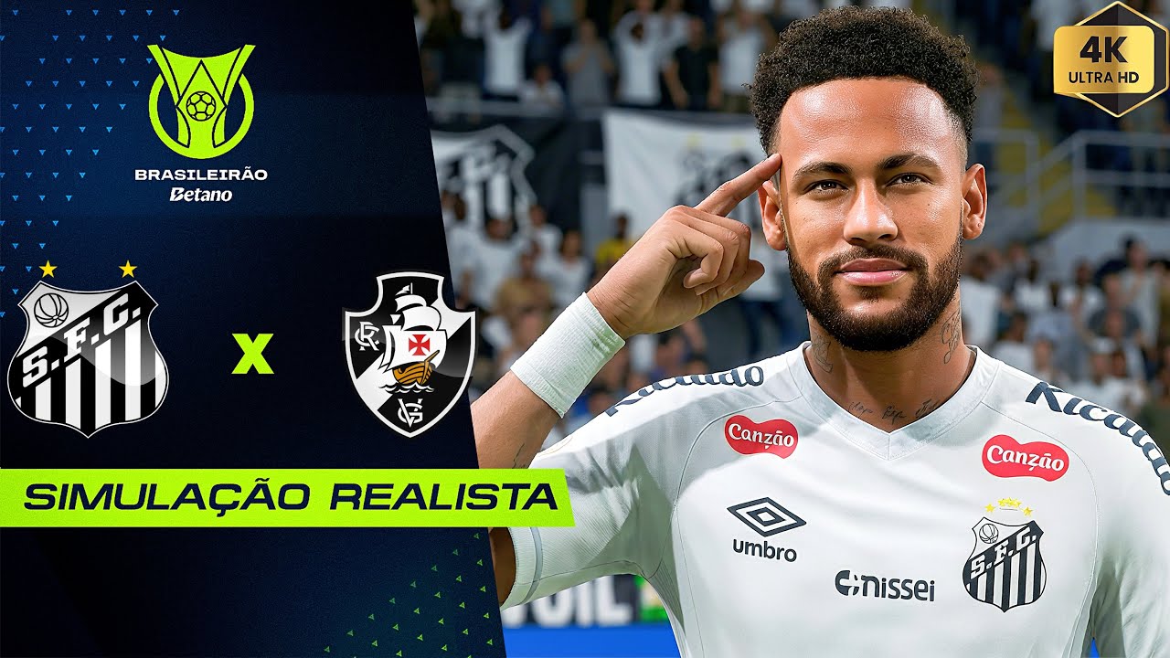 FC 26 - Santos vs Vasco da Gama | Brasileirão 2026 | Simulação 4K (60FPS) Ultra Realista.