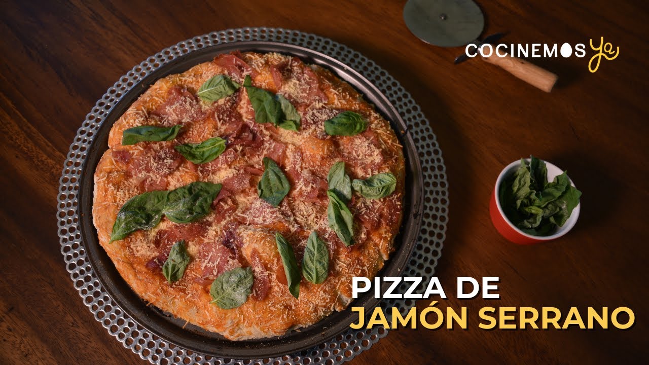 PIZZA DE JAMÓN SERRANO