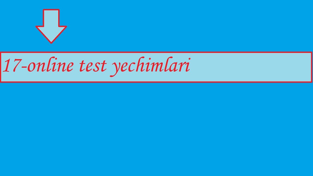 JizPiAl 17-online test yechimlari